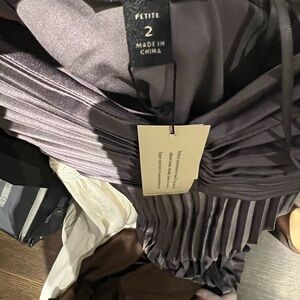 Elegant Pleated Dress in Purple